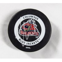 Rick Nash Signed Columbus Blue Jackets Game Hockey Puck JSA Authenticated