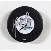 Stanislav Neckar Signed Tampa Bay Lightning Hockey Puck JSA Authenticated