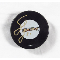 Sean O'Donnell Anaheim Ducks Signed Hockey Puck JSA Authenticated Smudged