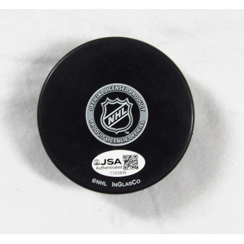 Sean O'Donnell Anaheim Ducks Signed Hockey Puck JSA Authenticated Smudged