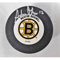 Adam Oates Boston Bruins Signed Hockey Puck JSA Authenticated