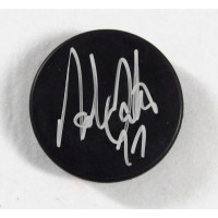 Adam Oates Signed Blank Hockey Puck JSA Authenticated