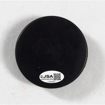 Adam Oates Signed Blank Hockey Puck JSA Authenticated