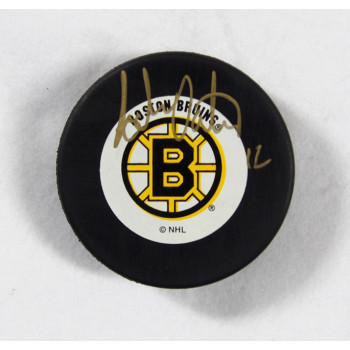 Adam Oates Boston Bruins Signed Hockey Puck JSA Authenticated