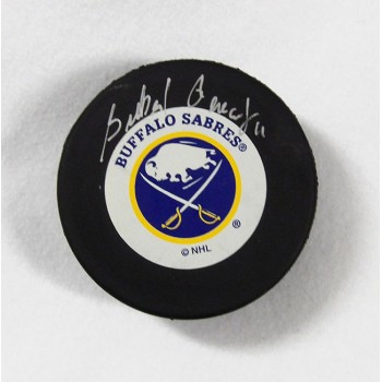 Gilbert Perreault Buffalo Sabres Signed Hockey Puck JSA Authenticated