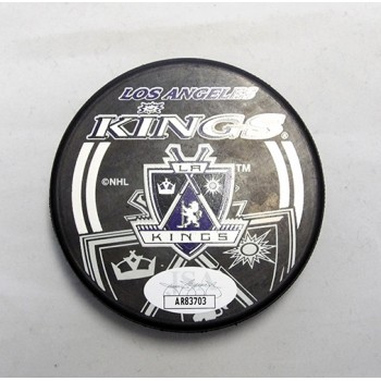 Luc Robitaille Los Angeles Kings Signed Hockey Puck JSA Authenticated