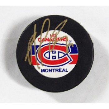 Patrick Roy Montreal Canadiens Signed NHL Hockey Puck JSA Authenticated