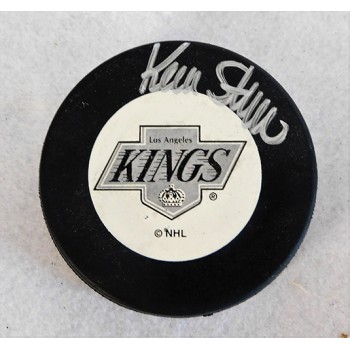 Kevin Stevens Los Angeles Kings Signed Hockey Puck JSA Authenticated