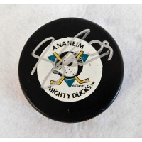 Petr Sykora Anaheim Mighty Ducks Signed Hockey Puck JSA Authenticated