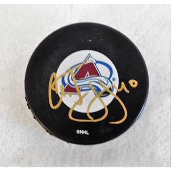 Alex Tanguay Colorado Avalanche Signed Hockey Puck JSA Authenticated