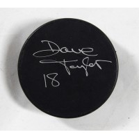 Dave Taylor Los Angeles Kings Signed Blank Hockey Puck JSA Authenticated