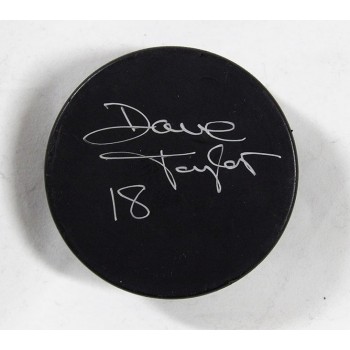 Dave Taylor Los Angeles Kings Signed Blank Hockey Puck JSA Authenticated
