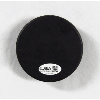 Andrei Zyuzin Signed Blank Hockey Puck JSA Authenticated
