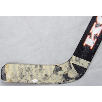 Jonas Hiller Anaheim Ducks Signed Game Used Koho Hockey Stick JSA Authenticated