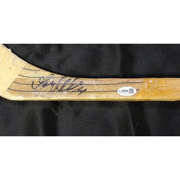 Gary Shuchuk Los Angeles Kings Signed Game Used Hockey Stick JSA Authenticated
