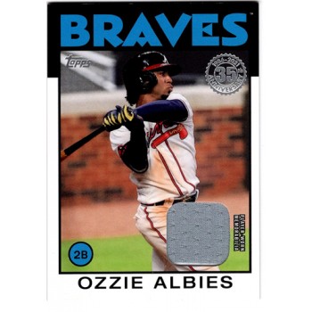 Ozzie Albies Atlanta Braves 2021 Topps 1986 Relics Card #86R-OA