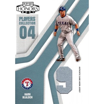 Hank Blalock Rangers 2004 Playoff Honors Players Collection Card #PC-32 /50