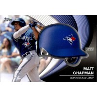 Matt Chapman 2022 Topps Update Commemorative Batting Helmet Card #BH-MC