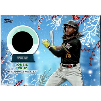 Oneil Cruz Pittsburgh Pirates 2023 Topps Holiday Relic Jersey Card #RC-OCR