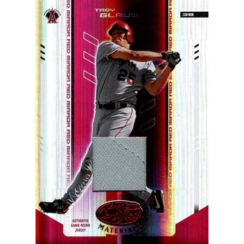 Troy Glaus Anaheim Angels 2004 Leaf Certified Materials Red Jrsy Card #185 /150