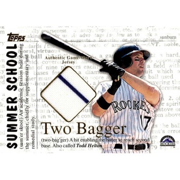 Todd Helton Colorado Rockies 2002 Topps Summer School Two Bagger Card #2B-TH