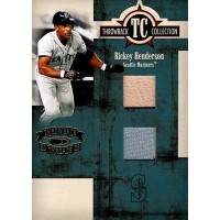 Rickey Henderson 2005 Throwback Threads Collection Material Combo #TC46 /100