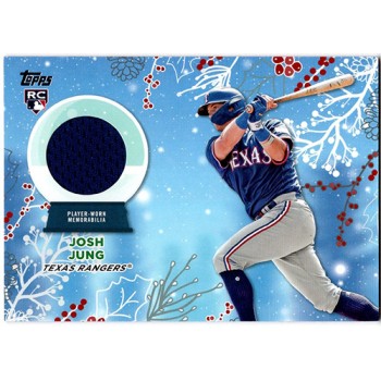 Josh Jung Texas Rangers 2023 Topps Holiday Relic Jersey Card #RC-JJ