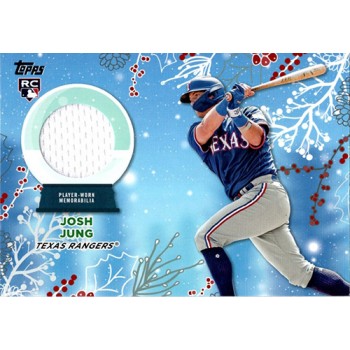 Josh Jung Texas Rangers 2023 Topps Holiday Relic Jersey Card #RC-JJ