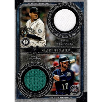Felix Hernandez Mitch Haniger 2019 Topps Museum Collection Meaningful Jersey /50