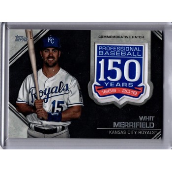 Whit Merrifield 2019 Topps Update Series Commemorative Patch Card #AMP-WME