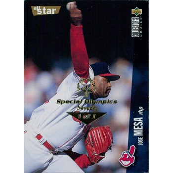 Jose Mesa 1996 Collector's Choice Baseball Card #121 Special Olympics Nevada 1/1