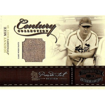 Johnny Mize 2004 Donruss Throwback Threads Century Collection Card #CC-41 1/1