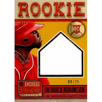 Derrick Robinson Cincinnati Reds 2013 Panini America's Pastime Card #240 /25