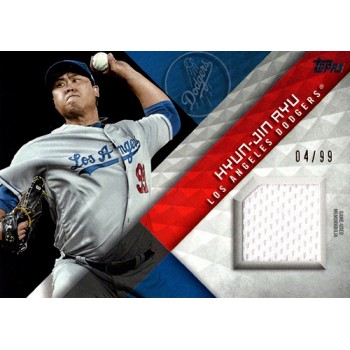 Hyun-Jin Ryu Los Angeles Dodgers 2018 Topps Series One Baseball Card #MLM-HJR 99