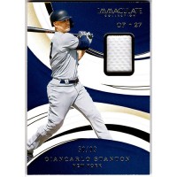 Giancarlo Stanton Yankees 2020 Panini Immaculate Collection Relics Card #21 /99