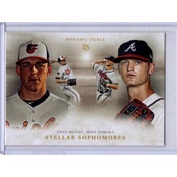 Topps On Demand 2020 Dynamic Duals Stellar Sophomores John Means Mike Soroka A-2