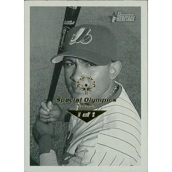 Fernando Tatis Expos 2001 Bowman Heritage Card #166 Special Olympics Nevada 1/1