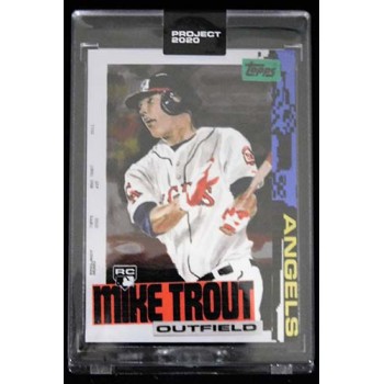 Mike Trout Los Angeles Angels Topps Project 2020 Card 2011 RC #85