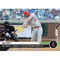 Mike Trout Los Angeles Angels 2020 Topps Now Dad Strength HR in 1st AB Card #52
