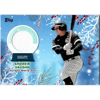 Andrew Vaughn Chicago White Sox 2023 Topps Holiday Relic Jersey Card #RC-AVA