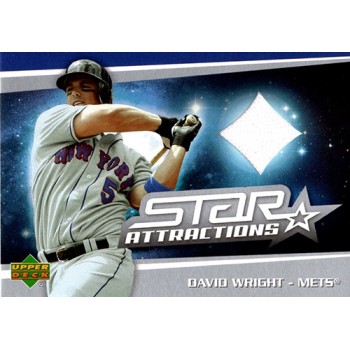 David Wright New York Mets 2006 Upper Deck Star Attractions Jersey Card #SA-WR