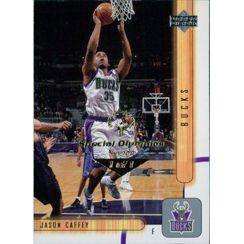 Jason Caffey Milwaukee Bucks 2001-02 UD Card #93 Special Olympics Nevada 1/1