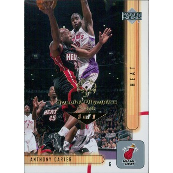 Anthony Carter Miami Heat 2001-02 UD Card #91 Special Olympics Nevada 1/1