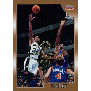 Sean Elliott Spurs 1998-99 Topps Card #100 Special Olympics Nevada 1/1