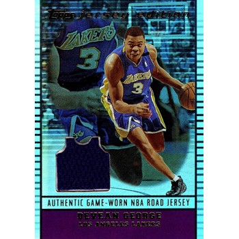 Devean George Los Angeles Lakers 2002-03 Topps Jersey Edition Card #JEDJG