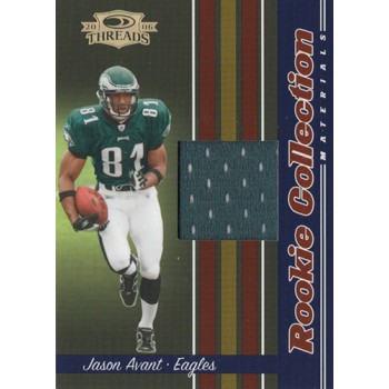Jason Avant 2006 Donruss Threads Rookie Collection Materials Card #RCM-16 /500