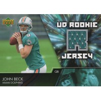 John Beck Miami Dolphins 2007 Upper Deck UD Rookie Jersey Card #UDRJ-JB
