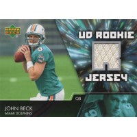 John Beck Miami Dolphins 2007 Upper Deck UD Rookie Jersey Card #UDRJ-JB