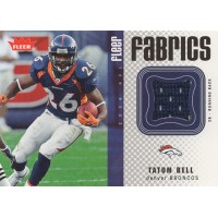 Tatum Bell Denver Broncos 2006 Fleer Fabrics Football Card #FFTA