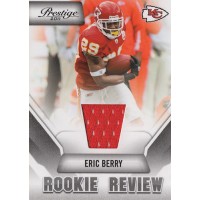 Eric Berry Chiefs 2011 Panini Prestige Rookie Review Materials Card #15